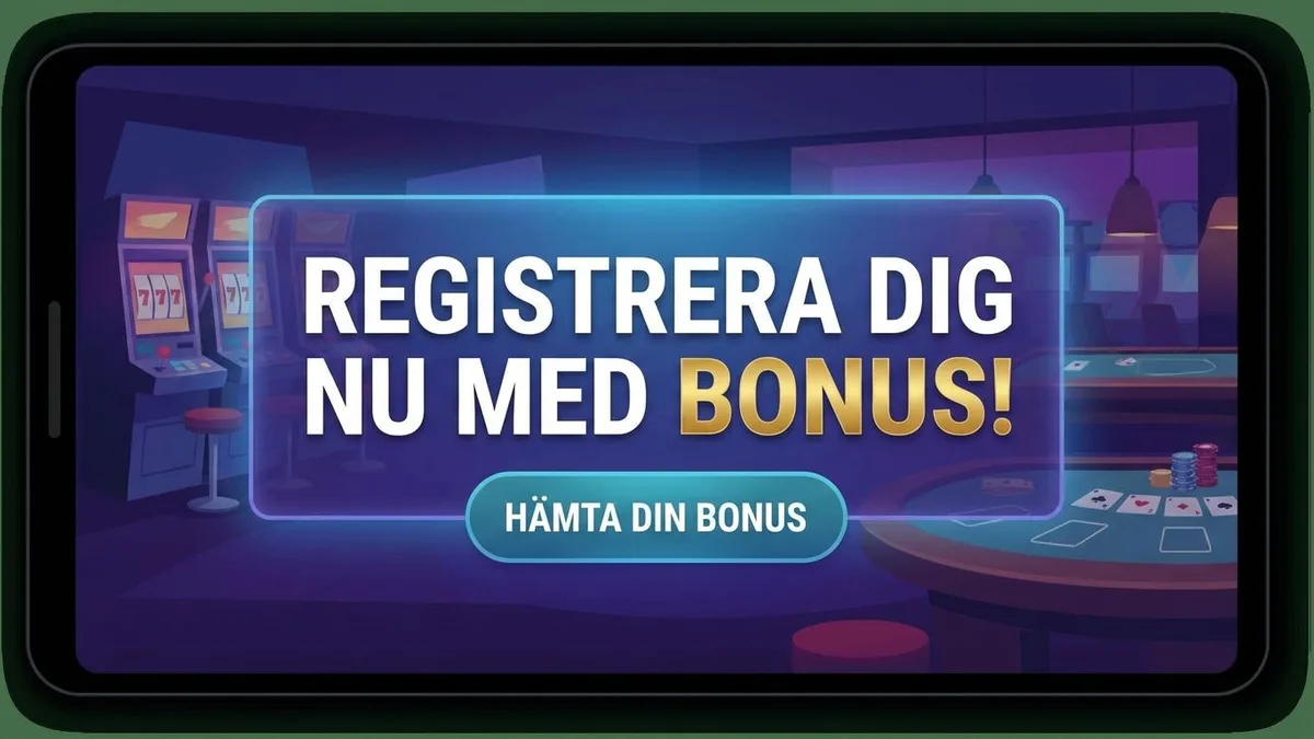 Registrera dig med bonus